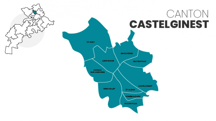 Canton de Castelginest