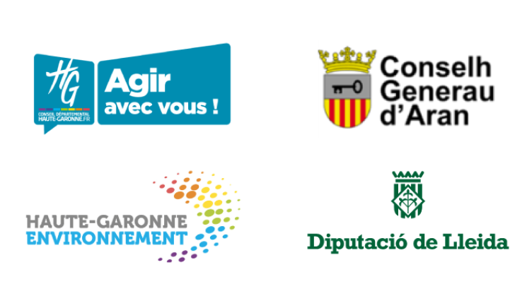 Conseil départemental de la Haute-Garonne, Conselh Generau d’Aran, Haute-Garonne Environnement, Diputació de Lleida.
