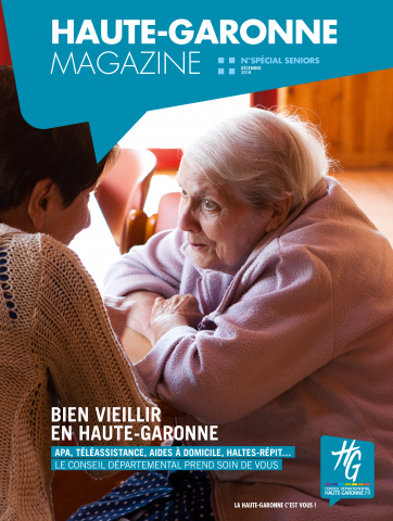 Une du Haute-Garonne Magazine : le hors série consacré aux séniors