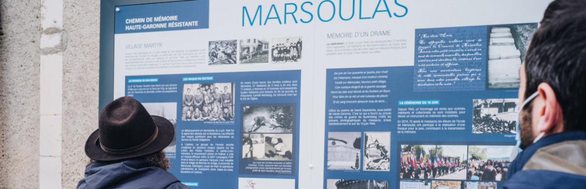Plaques commémoratives Marsoulas