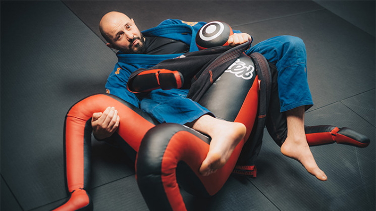 Mourad Benghoune, champion de France de grappling.