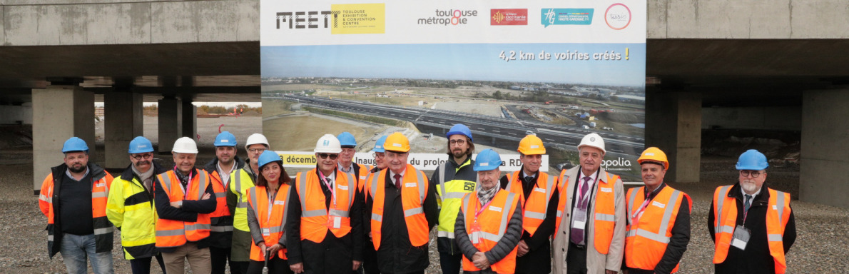 Visite du chantier MEETT par les élus