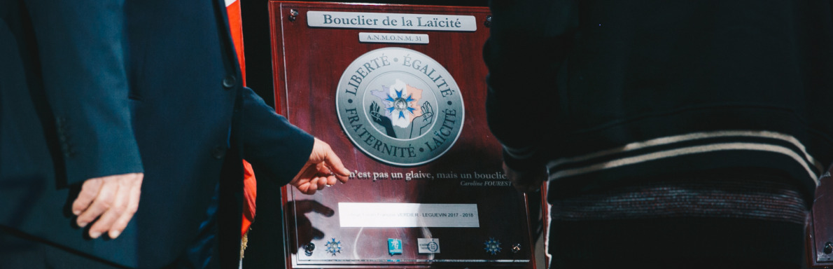 Bandeau boucliers de Laïcité