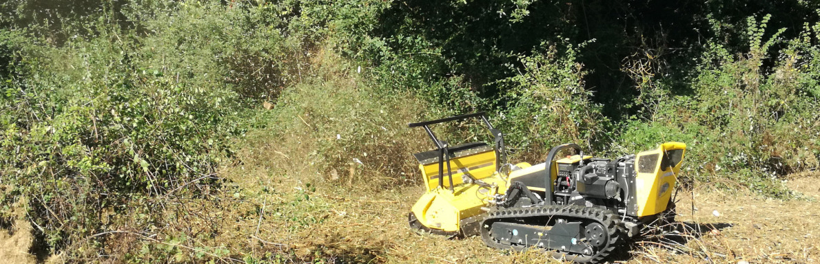 Robot broyeur en action