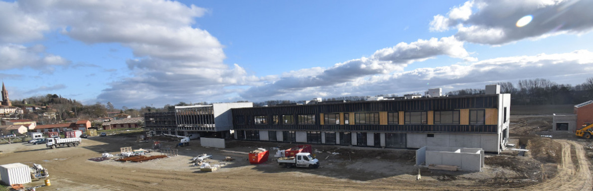 Construction collège Cintegabelle, le 15/01/2021