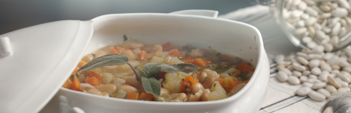 soupe de haricots tarbais à l'italienne