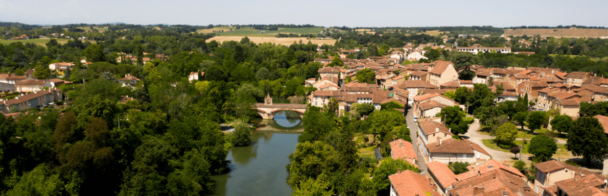 Vue de drone Rieux Volvestre