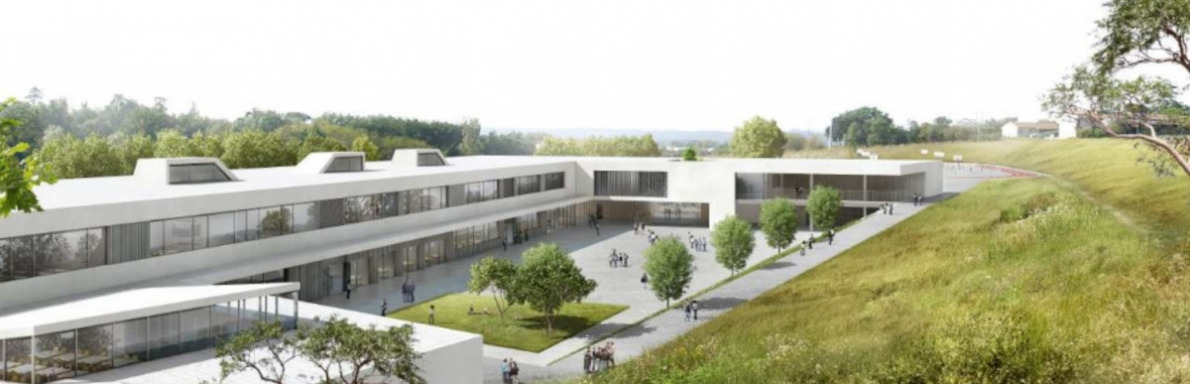 Bandeau vue architecte cour collège Escalquens