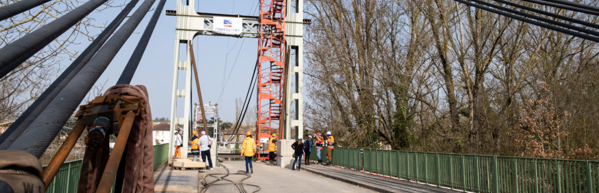 Bandeau Démontage partie aérienne pont Mirepoix 1