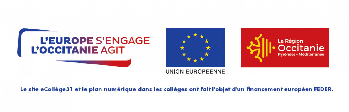 Logos Europe en Occitanie - financement FEDER