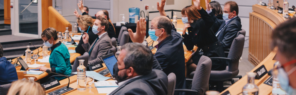 Salle de l'Assemblée ce 14 décembre 2021