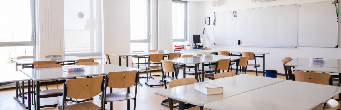 Salle de classe du collège Louisa Paulin à Muret