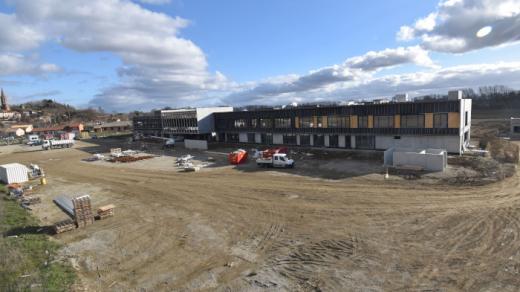 Construction collège Cintegabelle, le 15/01/2021