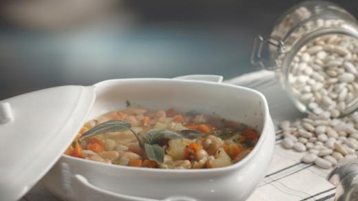 soupe de haricots tarbais à l'italienne