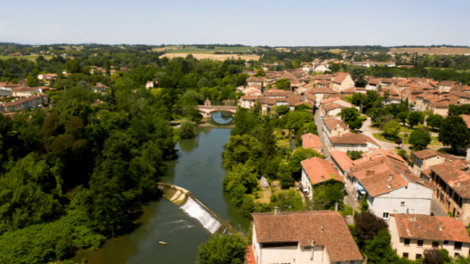 Vue de drone Rieux Volvestre