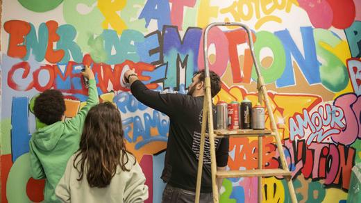 Atelier Graff à la Maison des Solidarités de Pont-Vieux