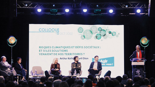 Arthur Keller et Cyril Dion au Colloque "Risques climatiques et défis sociétaux. Et si les solutions venaient de nos territoires ?" au Conseil départemental