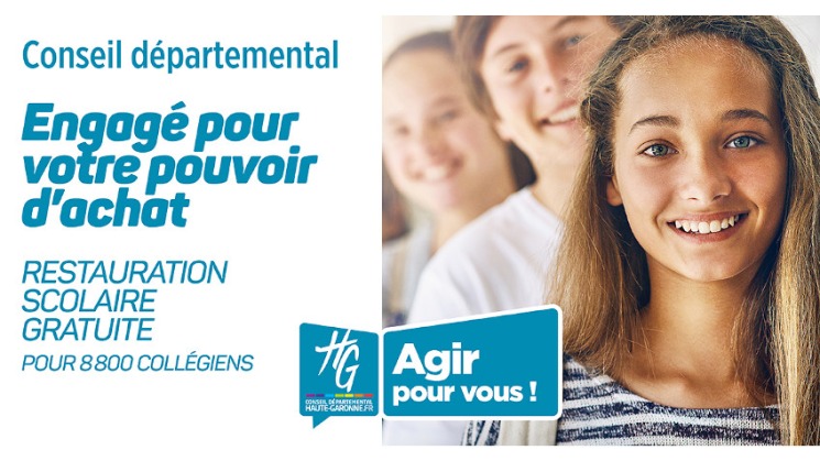 Engagé pour votre pouvoir d'achat - restauration scolaire