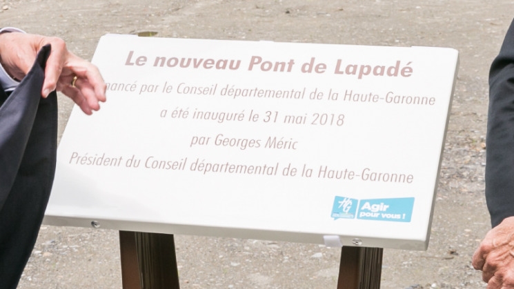 Inauguration du pont de Lapadé