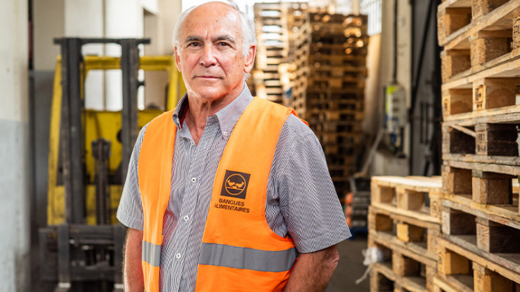 Alain Lamarque, président de la banque alimentaire de Toulouse et sa région.