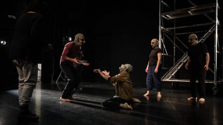 répétitions du spectacle Biographie(s) à l'Espace Roguet