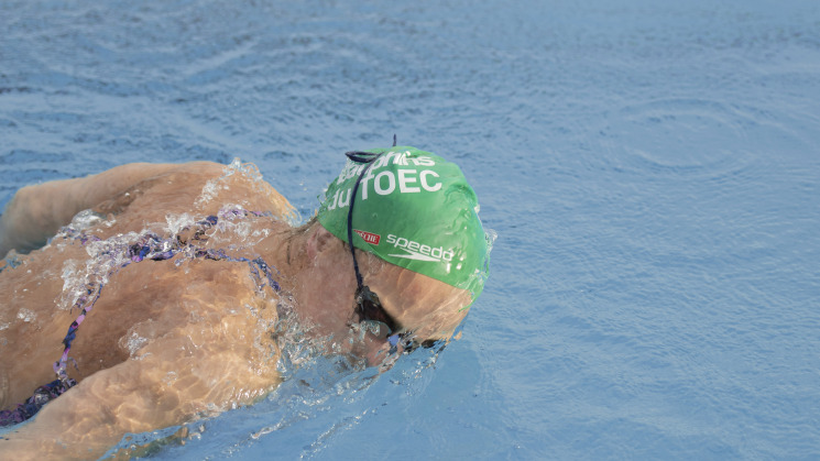 Adeline Furst, nageuse aux Dauphins du TOEC.