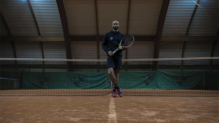 Sadio Doumbia, tennisman du Stade Toulousain.
