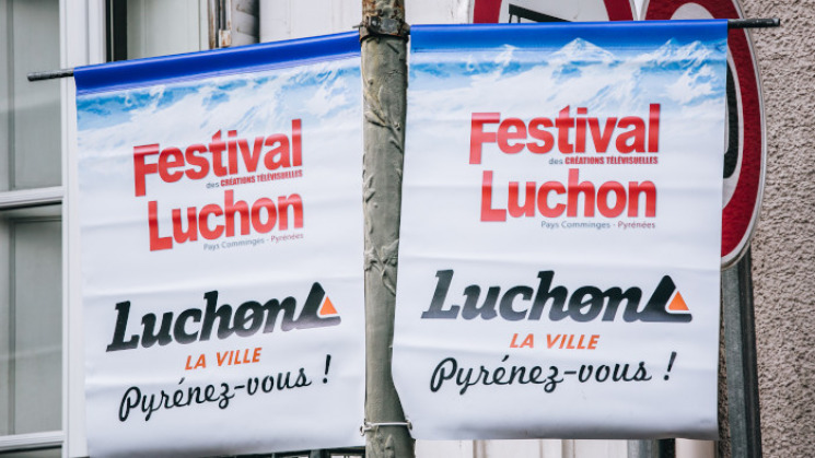 Affichage lors du Festival des Créations Télévisuelles de Luchon en 2018