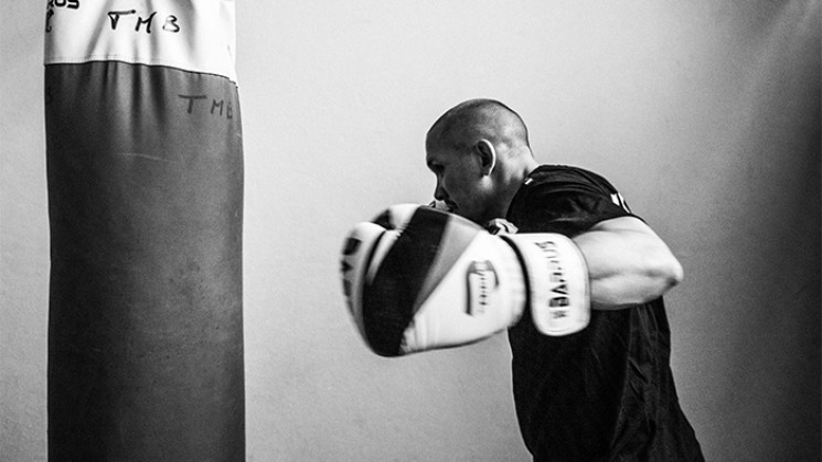 Kevin Albertus, champion de boxe française.