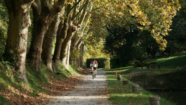 La Rigole de la plaine à vélo