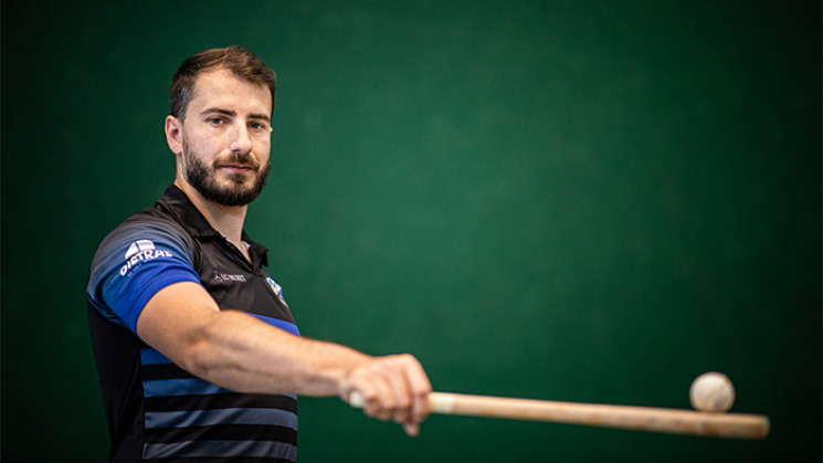 Justin Dardenne, champion de pelote basque.