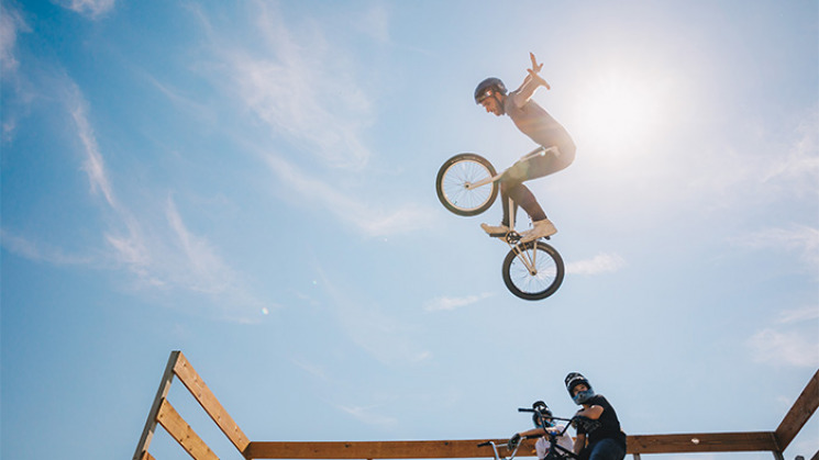 Istvan Caillet, champion de BMX freestyle.
