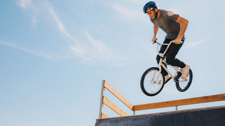 Istvan Caillet, champion de BMX freestyle.