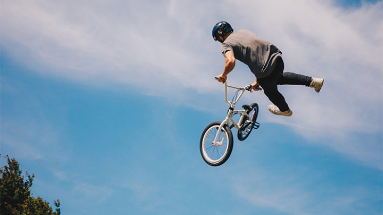 Istvan Caillet, champion de BMX freestyle.