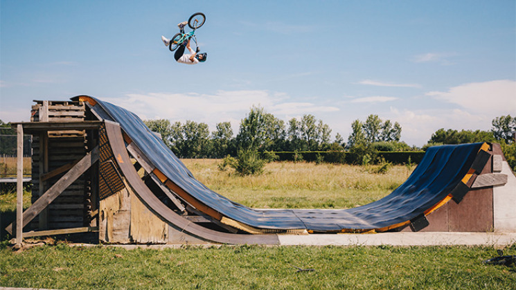 Istvan Caillet, champion de BMX freestyle.