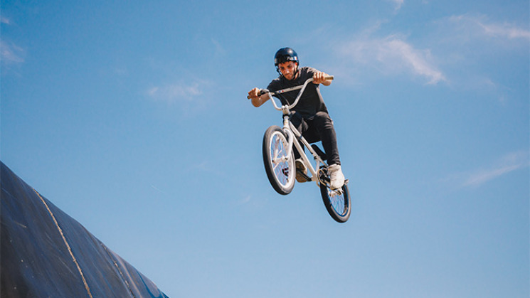Istvan Caillet, champion de BMX freestyle.