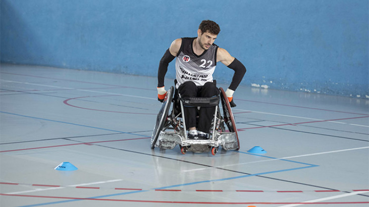 Rodolphe Jarlan, joueur de rugby fauteuil. 