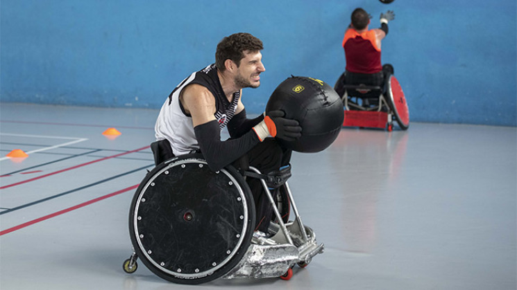 Rodolphe Jarlan, joueur de rugby fauteuil. 