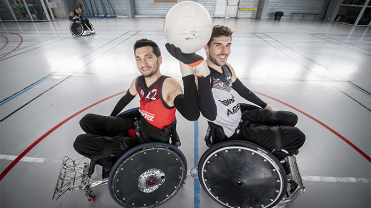 Rodolphe Jarlan, joueur de rugby fauteuil. 