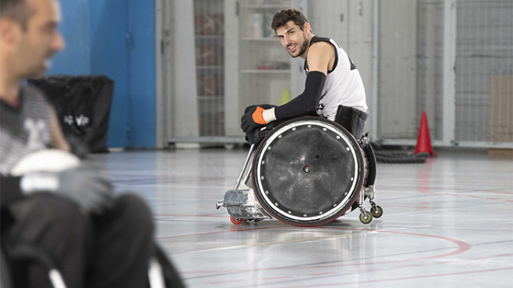 Rodolphe Jarlan, joueur de rugby fauteuil. 