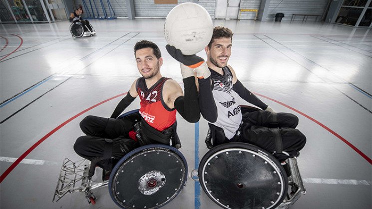 Matthieu Thiriet, licencié au Stade Toulousain Rugby Handisport.