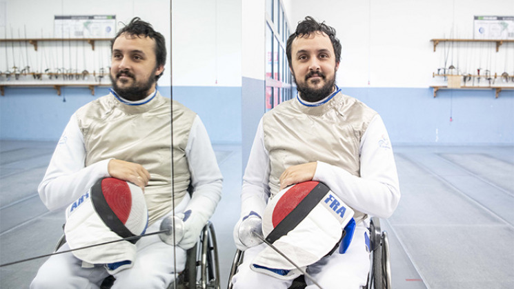 Maxime Valet, escrimeur handisport.