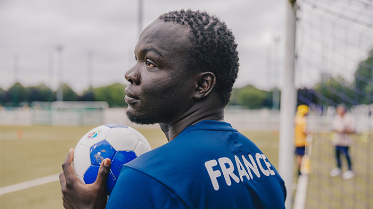 Babacar Niang, international français de cécifoot.