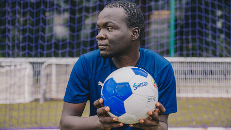 Babacar Niang, international français de cécifoot.