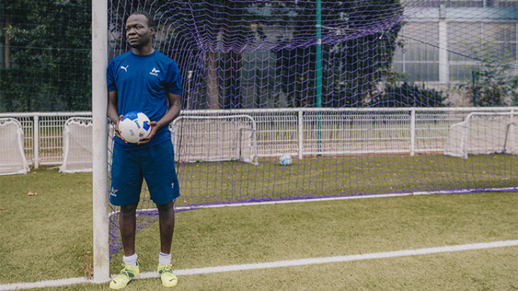 Babacar Niang, international français de cécifoot.