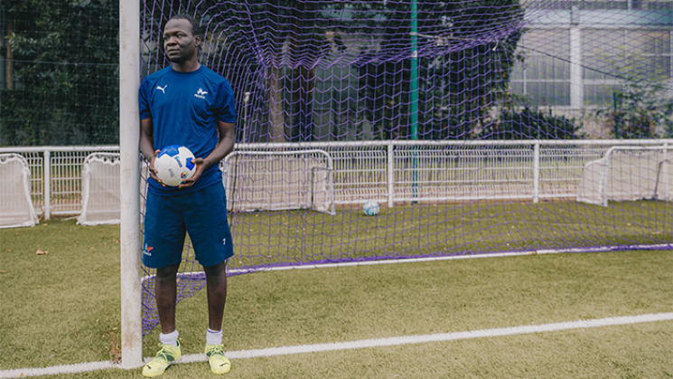 Babacar Niang, international français de cécifoot.