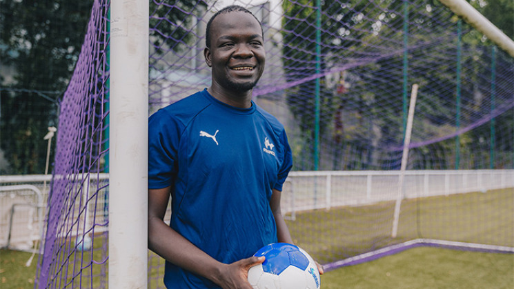 Babacar Niang, international français de cécifoot.