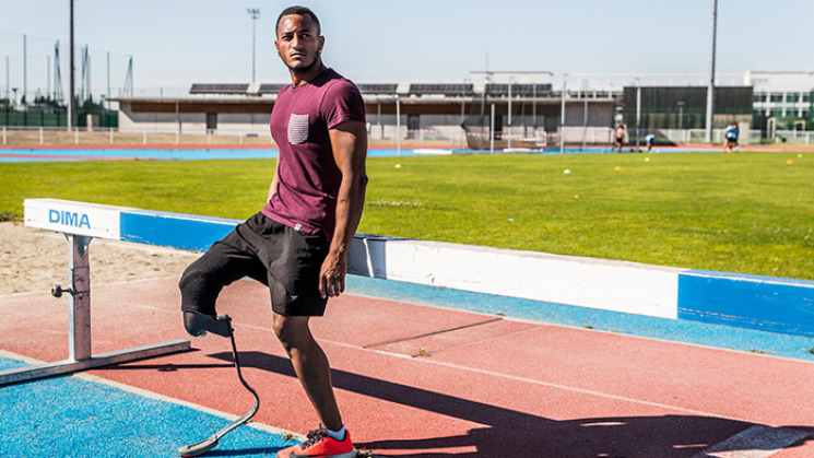 Dimitri Pavadé, spécialiste du sprint et de la longueur.