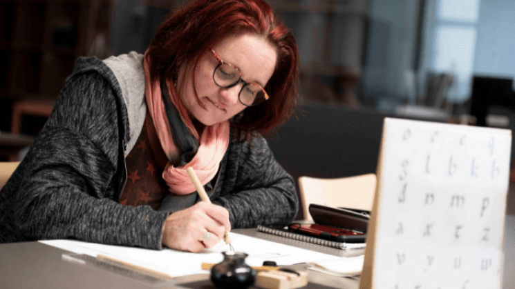 Atelier de calligraphie aux Archives (1)