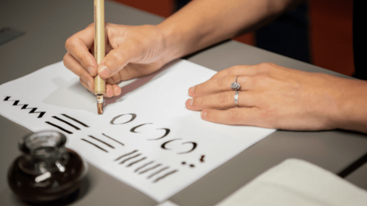 Atelier de calligraphie aux Archives (3)
